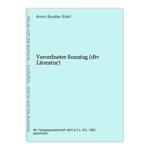 Verordneter sonntag dtv - verordneter, (dtv
